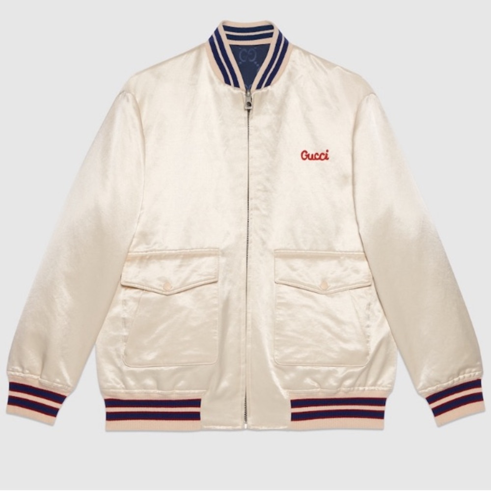 Gucci Nylon canvas reversible zip jacket Sz 50 - Picture 12 of 12